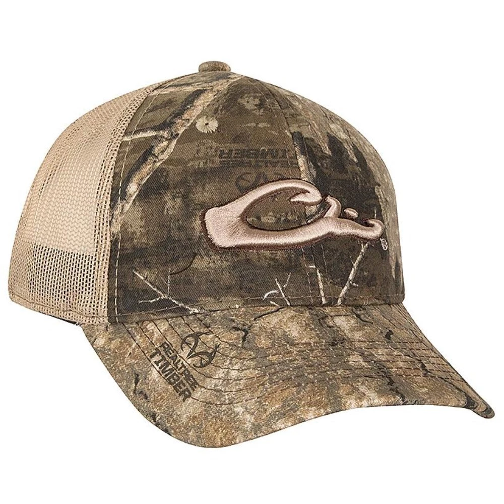 Drake Waterfowl Six Panel Camo Mesh Back Raised Logo Hat Hats 3 Drake Waterfowl Six Panel Camo Mesh Back Raised Logo Hat Hats