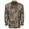 Turkey Hunting Drake Waterfowl Ol' Tom Mesh Back Flyweight Shirt With Spline Pad
