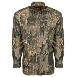 Turkey Hunting Drake Waterfowl Ol' Tom Mesh Back Flyweight Shirt With Spline Pad