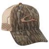 Drake Waterfowl Six Panel Camo Mesh Back Raised Logo Hat Hats