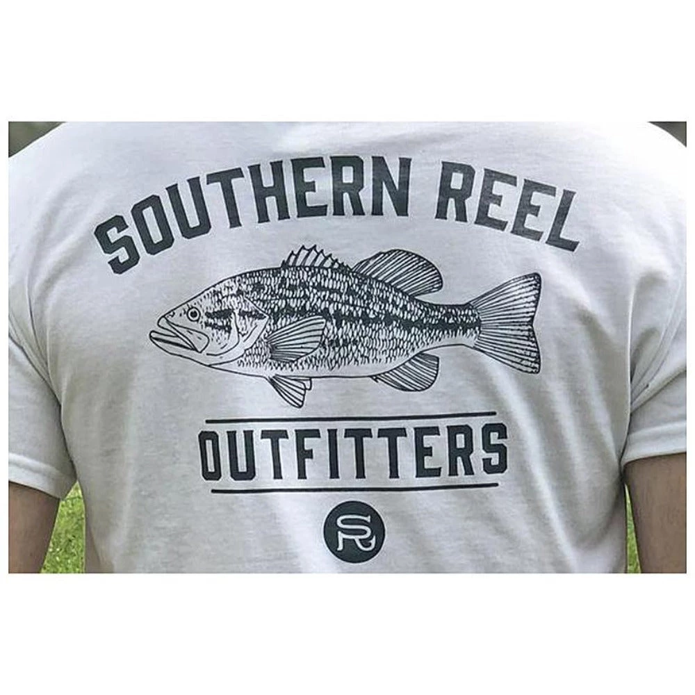 SRO Apparel Southern Reel Outfitters Bass Printed T-Shirt (Front Pocket) 1 SRO Apparel Southern Reel Outfitters Bass Printed T-Shirt (Front Pocket)