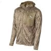 Hunting Banded Hooded Mid Layer Fleece Jackets