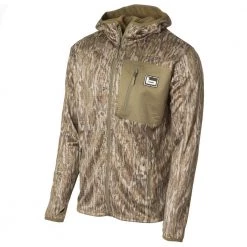 Hunting Banded Hooded Mid Layer Fleece Jackets