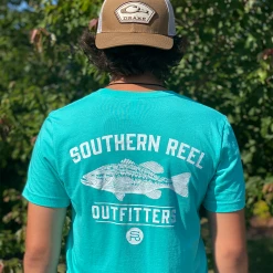 Southern Reel Outfitters Logo And Bass Short Sleeve T-Shirts SRO Apparel